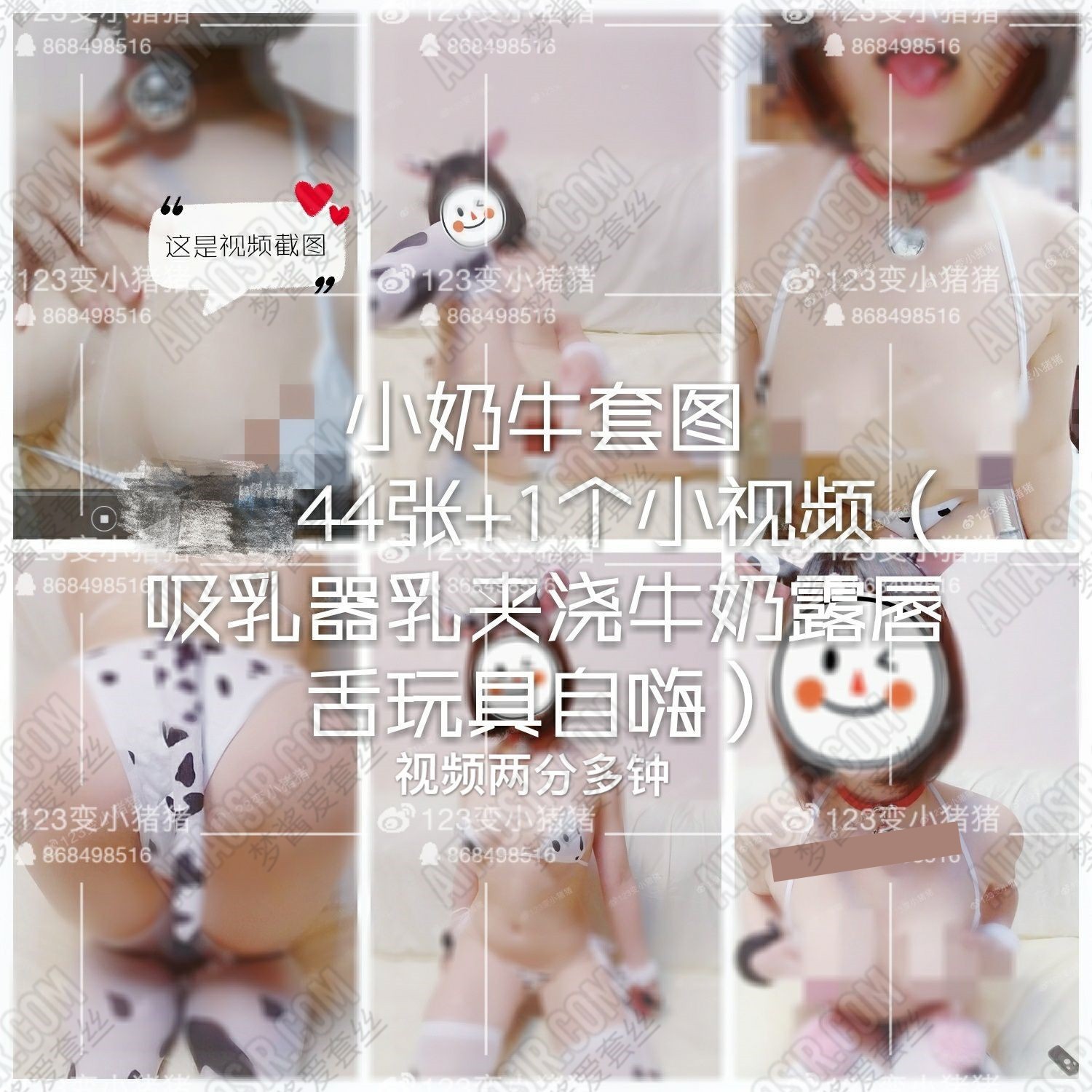 【大胸嫩妹推荐】[年费会员][视图]推特@微博美乳软妹子@123变小猪猪之售卖系列6套合集（276P+6V-1.17GB）插图4